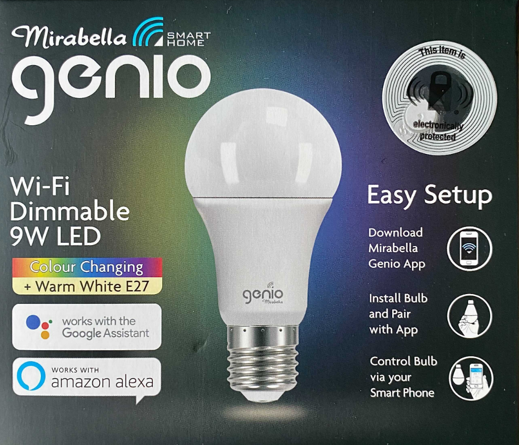 Mirabella Genio bulb packaging